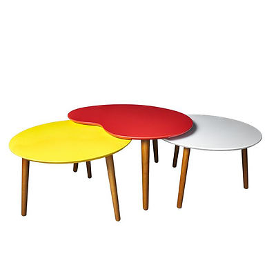 Line Design Yellow Palate Table - RRP $148 - Brand New