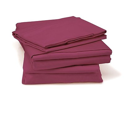 Royal Comfort Middleton Collection 1000 Thread Count Double Crimson Luxurious Egyptian Sheet Set - RRP $229 - Brand New