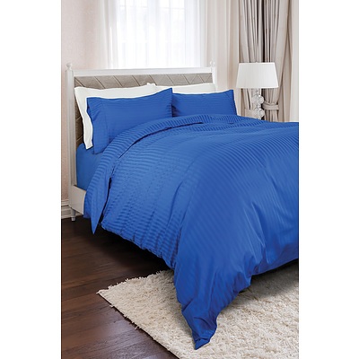 Royal Comfort 1200 Thread Count Double 100% Egyptian Cotton Blue Quilt Cover - RRP $249 - Brand New