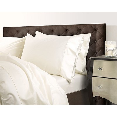 Royal Comfort 1000 Thread Count Double Ivory Quilt Cover Set - RRP $299 - Brand New