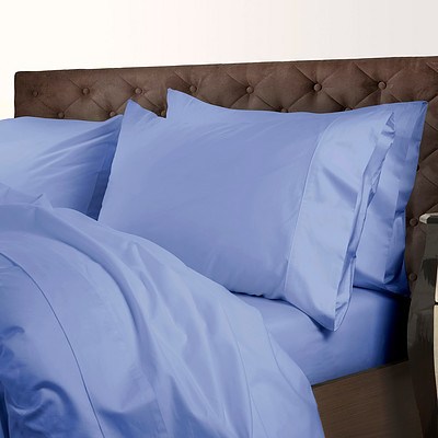 Royal Comfort 1000 Thread Count Double Powder Blue Quilt Cover Set - RRP $299 - Brand New