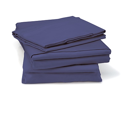 Royal Comfort Middleton Collection 1000 Thread Count Queen Blue Passion Luxurious Egyptian Sheet Set - RRP $239 - Brand New