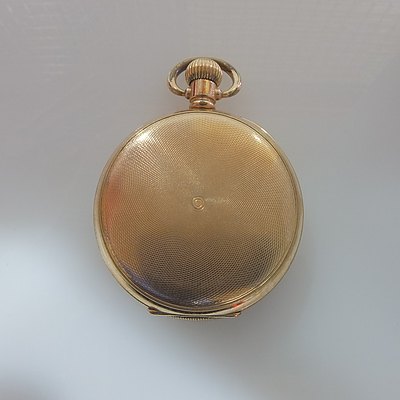 E. Hanson Pocket Watch, Gold Plate, Working