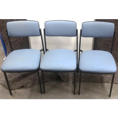 sebel Blue Fabric Visitors Chairs