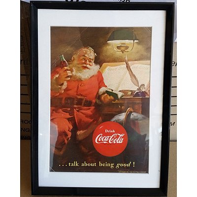 Framed 1951 Coca Cola Advertisement