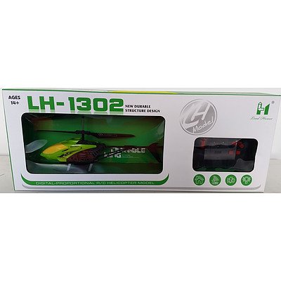 New Durable King LH-1302 Remote Control Helicopter- Green