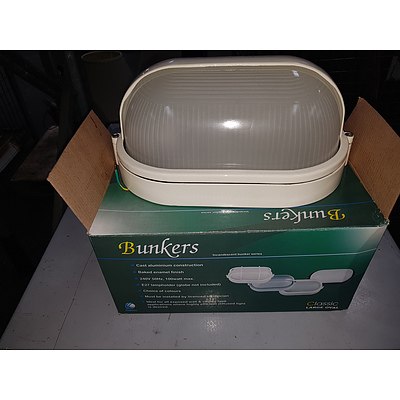 Cosmoluce Aluminium Oval Bunker Light - Brand New - Lot of 2