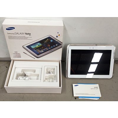 White Samsung GT-N8000 Galaxy Note 10.1