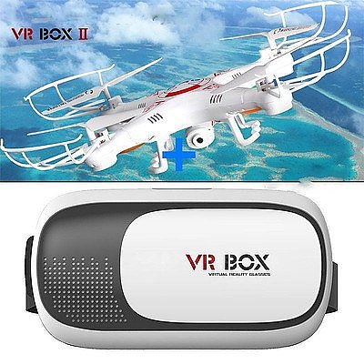 Drone Wi-Fi FPV with HD Camera with Virtual Reality Box 3D Glasses - Brand New