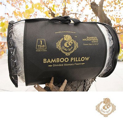 Bamboo Contour Pillow Memory Foam Anti-bacterial 40 x 70cm Vertebra Care (Single Unit) - With Warranty
