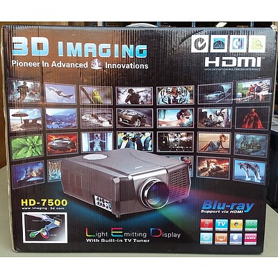 New HD-7500 Projector and Projector Screen