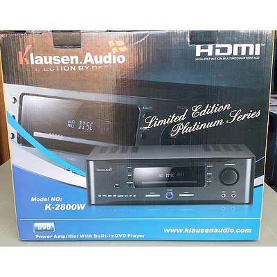 New Klausen Audio K-2800W Power Amplifier