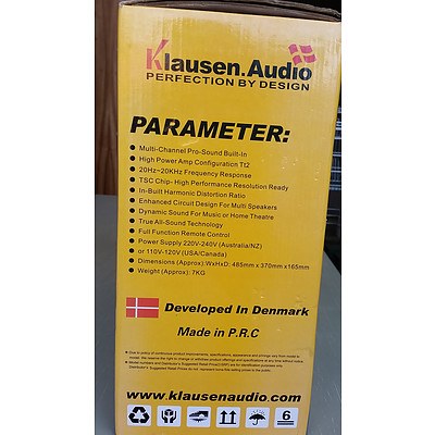 New Klausen Audio K-2800W Power Amplifier