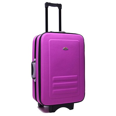 Delegate 5pc Suitcase Trolley Travel Bag Luggage Set PURPLE RRP $254.95 - Brand New