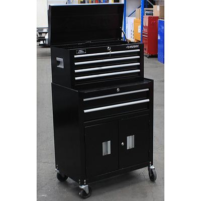 Huskey 6 Drawer Chest and Cabinet Combo - Demonstration Model