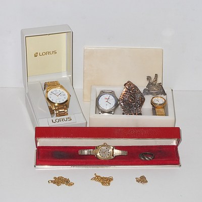 Collection  of Jewellery and Watches, Including Omega and Lorus