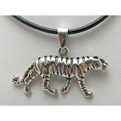 Sterling Silver Tiger Pendant