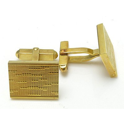 Vintage 18ct Yellow Gold Cuff-links