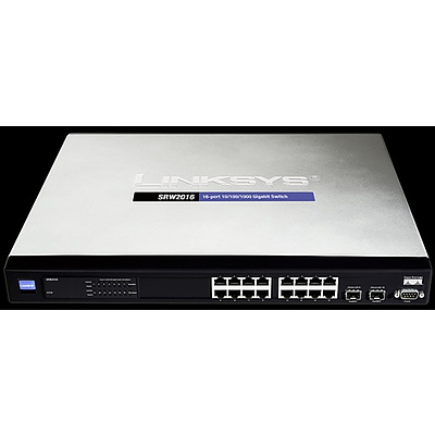Cisco Linksys SRW2016 16-Port Gigabit Ethernet Switch with WebView