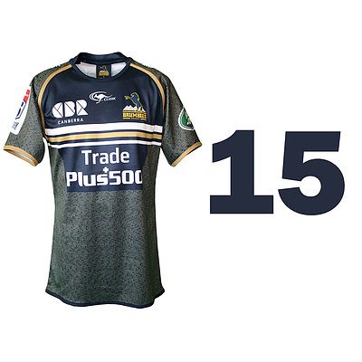 15. Tom Banks - Special Edition Brumbies Members Personally signed Jersey as worn in SuperXV round 16 match v Rebels at GIO Stadium