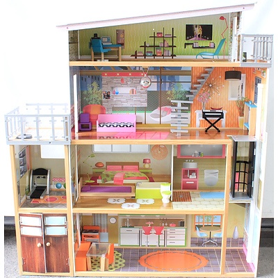 KidKraft Soho Townhouse Dollhouse with Furniture and Toys