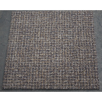 Lot of Approximately 103 Square Metres of Grey/Brown Carpet Tiles