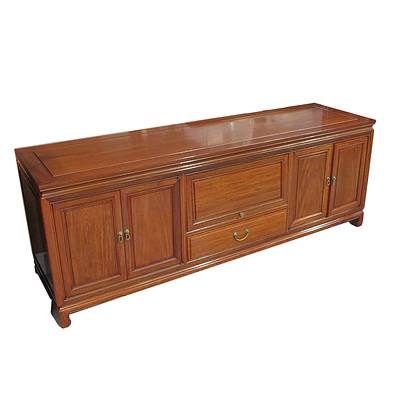 Rosewood Television Cabinet Late 20th Century