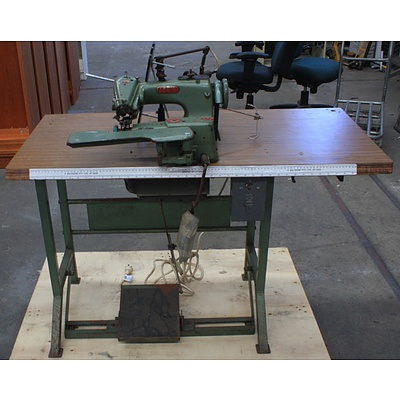 Lewis 150-2 "Union Special" Sewing Machine & Bench