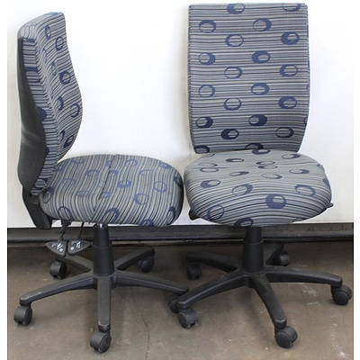 Gregory Zluna-Sky Fabric Office Chair - Lot of 2