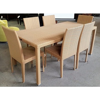 Display Unit 6-Seater Outdoor Dining Set - Lot of 7