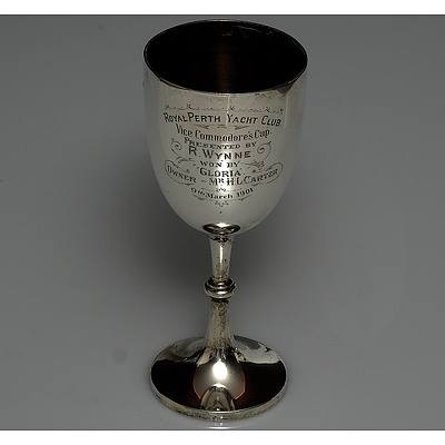 Royal Perth Yacht Club Sterling Silver Trophy 1901
