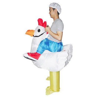Chicken Fancy Dress Inflatable Suit -Fan Operated Costume RRP $74.95 - Brand New