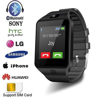 Bluetooth Smart Watch Phone with GSM SIM For Android iPhone & Samsung - Brand New