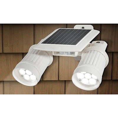 Solar Powered White Sensor Light - RRP $129.95 - Brand New
