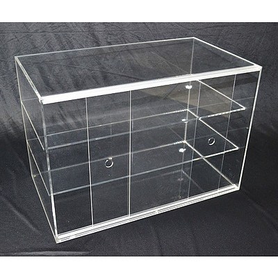 Large Cake Bakery Muffin Donut Pastry 5mm Acrylic Display Cabinet RRP $629.95 - Brand New