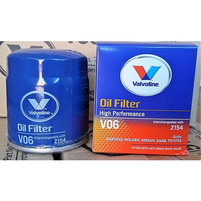 NEW Valvoline High Performance V06 Oil Filters - Lot of 12 - RRP $25-$30 each