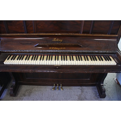 Belling W.H Paling & Co Upright Piano