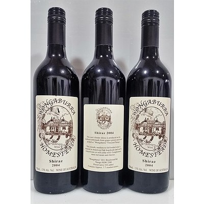 Premium Wongaburra Cool Climate Shiraz 2004 - Case of 12. RRP $264.00!