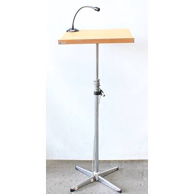 Lectern With Microphone
