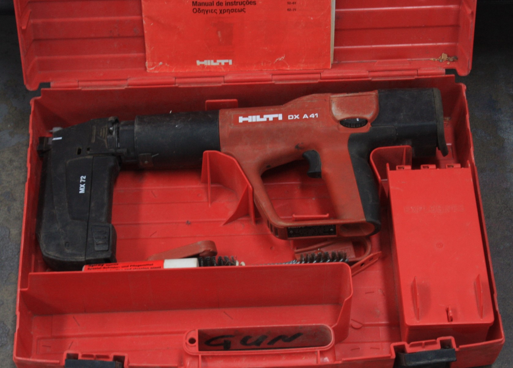 Hilti DX A41 Concrete Nail Gun Lot 861824 ALLBIDS