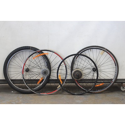Set of Road and MTB Bike Tyres