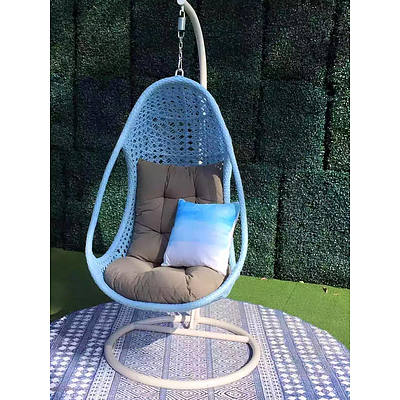 New Coco N3 Hanging Chair - Light Blue - RRP=$849.00