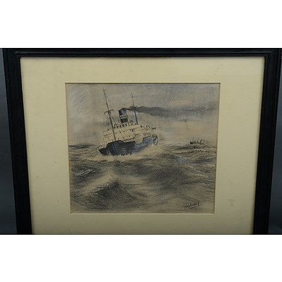 T M Hickey. Ship At Sea - Lot 862191 | ALLBIDS