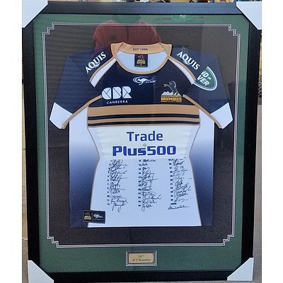 2017 ACT Brumbies Personally Signed Jersey