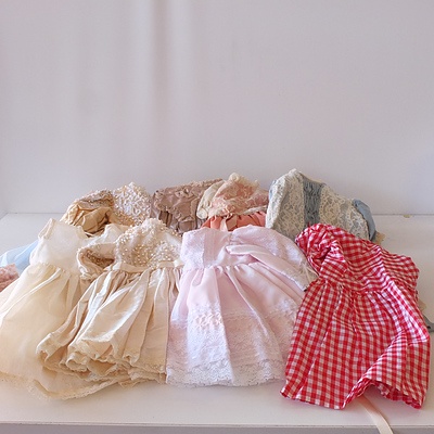 Large Collection of Fabrics, Designs, Parts, Dresses and Accessories for Making Dolls