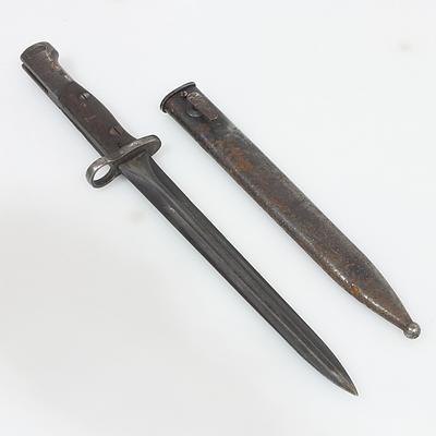 SAFN 1949 Double Sided Knife Bayonet and Scabbard