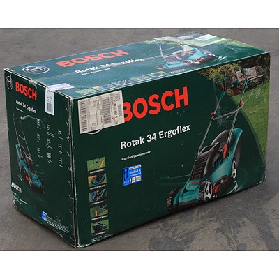 Bosch Rotak 34 Ergoflex Corded Lawnmower - Brand New