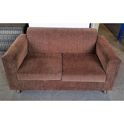 Brown 2-Seater Lounge