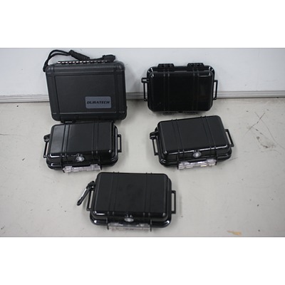 Pelican & Duratech Micro Cases - Lot of 5