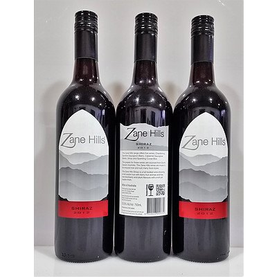 Premium Zane Hills Shiraz 2012 - Case of 12. RRP $240.00!
